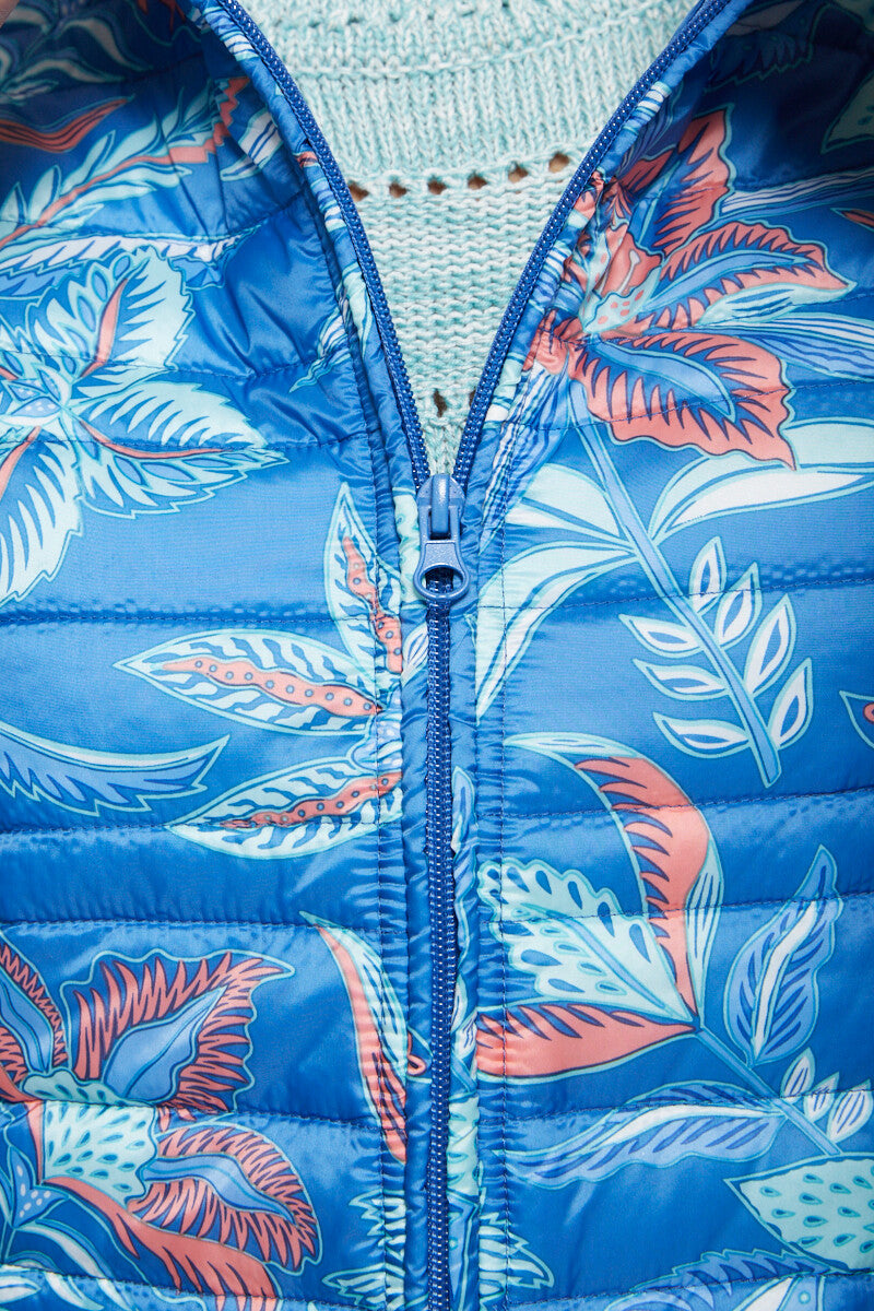Veste matelassée sans manches - Bleu - Orika