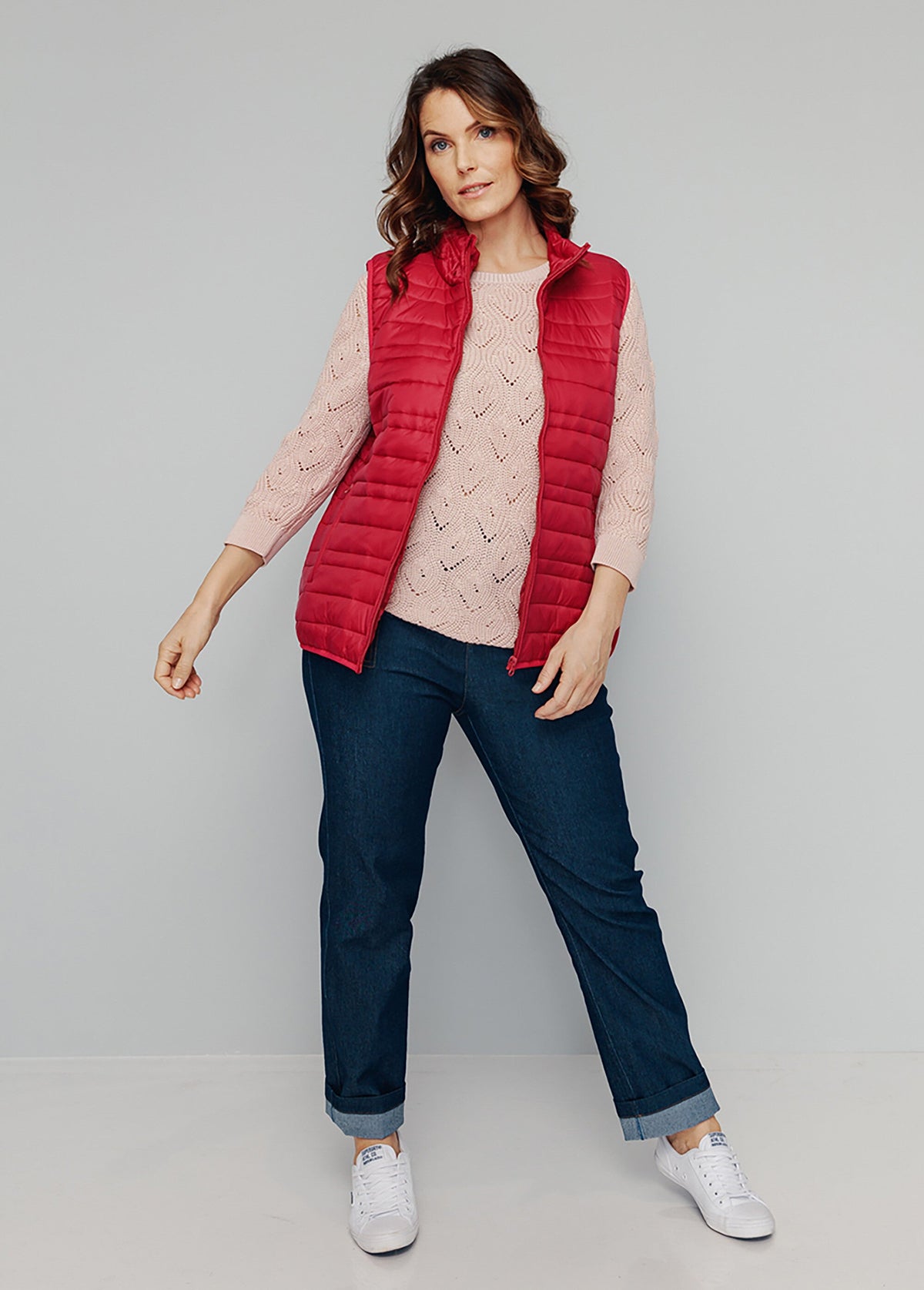Veste matelassée sans manches - Framboise - Orika