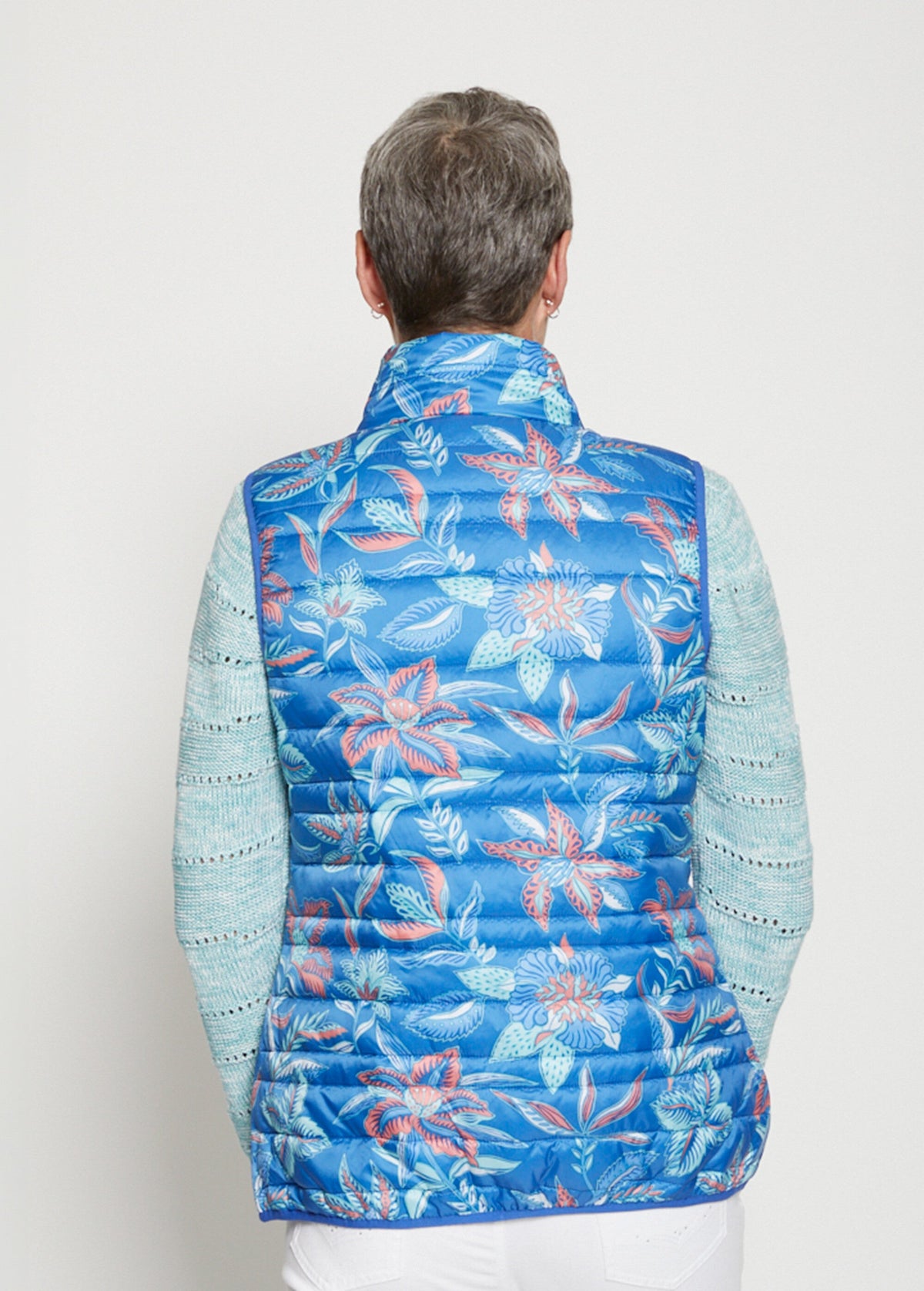 Veste matelassée sans manches - Bleu - Orika