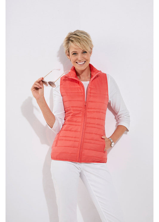 Veste matelassée sans manches - Corail - Orika
